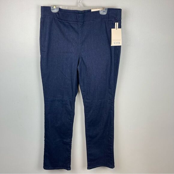 NYDJ Color Rinse Marilyn Pull-On Straight Leg Jeans 14 - Picture 2 of 7